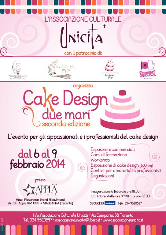Taranto. CAKE DESIGN DEI DUE MARI 2014, I LOVE CAKE