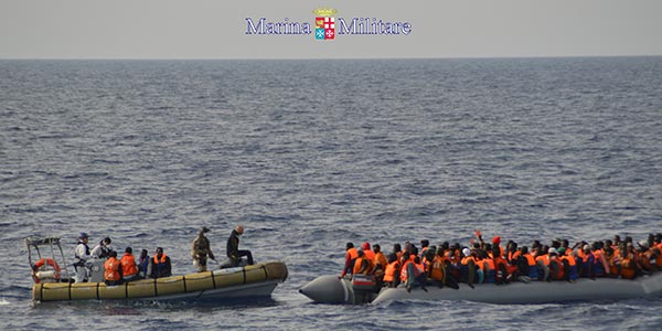 Mare Nostrum: la nave Etna si dirige verso Taranto con a bordo 1353 migranti