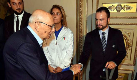 Il Presidente Napolitano riceve una delegazione di atleti d’oro. “Siete l’orgoglio del Paese”