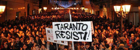 TARANTO. “Vicinanza e solidarietà ai 32 raggiunti da un decreto penale di condanna”