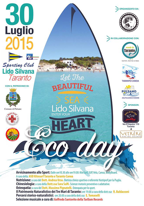Oggi, 30 luglio, a Lido Silvana si celebra ECO DAY: ambiente,sport e natura!