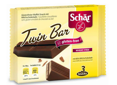 Allerta europea per salmonelle nelle barrette al cioccolato Dr. Schär Twin Bar