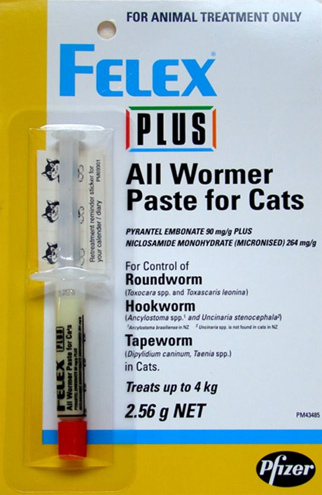 Ritiro di alcuni lotti del medicinale veterinario “FELEX” pasta antiparassitaria uso orale per gatti.