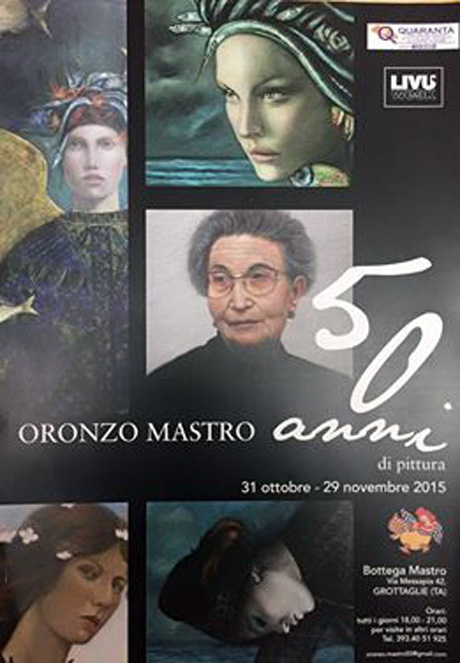 GROTTAGLIE. “Oronzo Mastro, 50 anni di pittura”, inaugurazione mostra