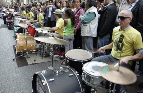 Laterza. FESTIVAL DELLA TERRA DELLE GRAVINE. Batteria Ring drum contest on the road