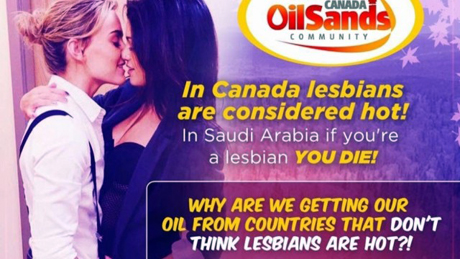 Canada, pubblicità petrolio grazie alle lesbiche. Polemica su vendita della principale compagnia petrolifera: ”E’ sessista, razzista e omofobo tutto in una volta”