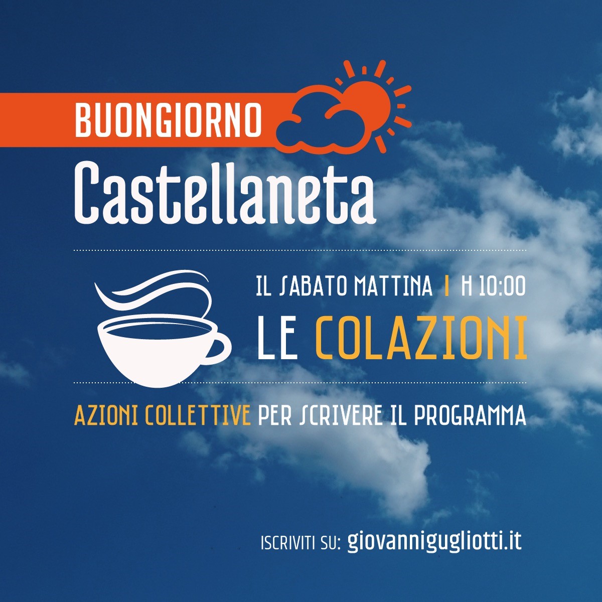 Al via “Le colazioni” di Giovanni Gugliotti, il percorso condiviso per scrivere il programma di governo di Castellaneta