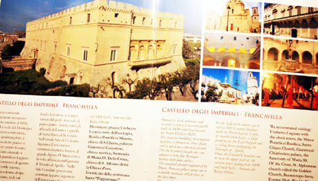 BRINDISI. Progetto Rotary. Presentazione della  brochure “La rete dei castelli della via Appia e Traiana” della provincia di Brindisi