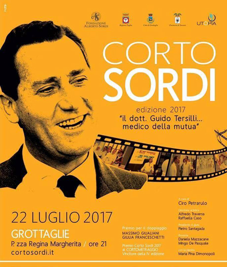 GROTTAGLIE. Premio Corto Sordi 2017