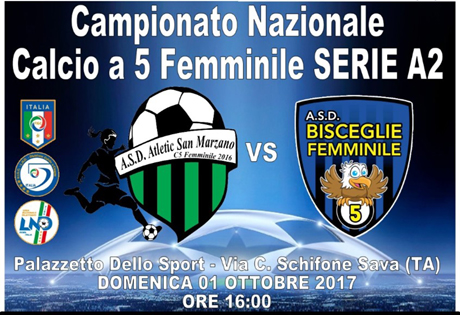 Calcio femminile. Pre-partita ATLETIC SAN MARZANO – Bisceglie Femminile