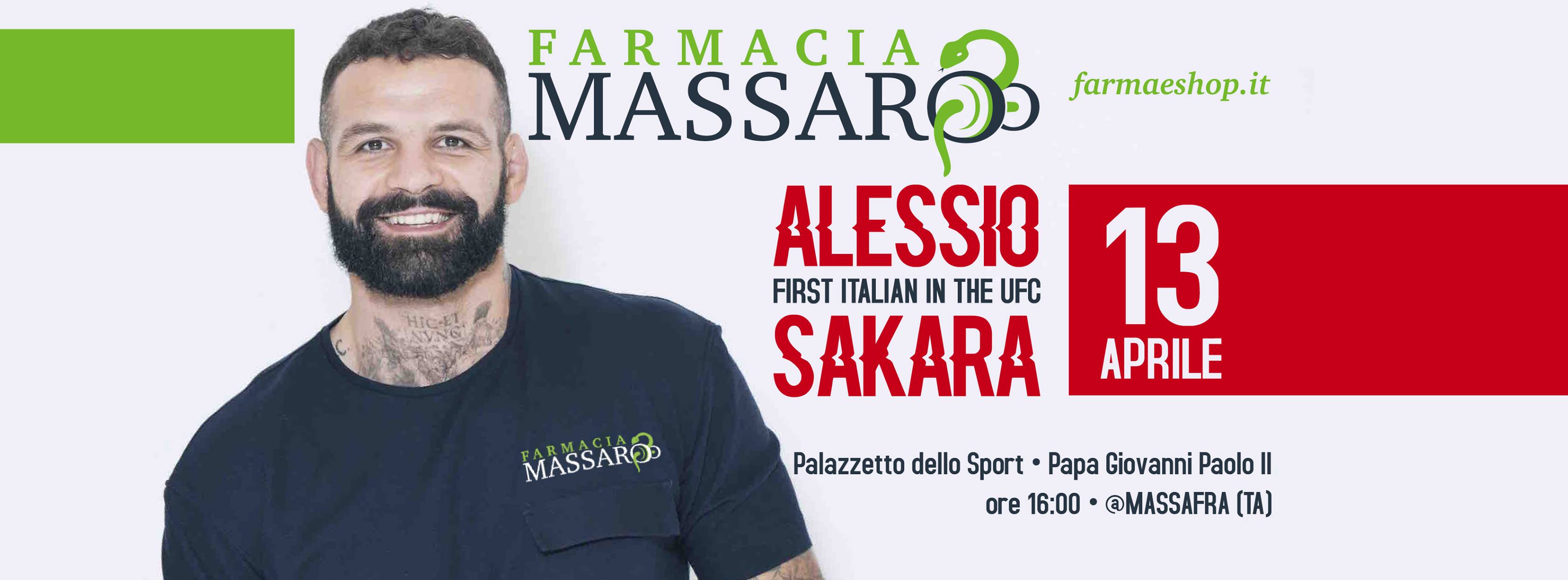 Alessio Sakara a Massafra: “Vi aspetto in tanti”
