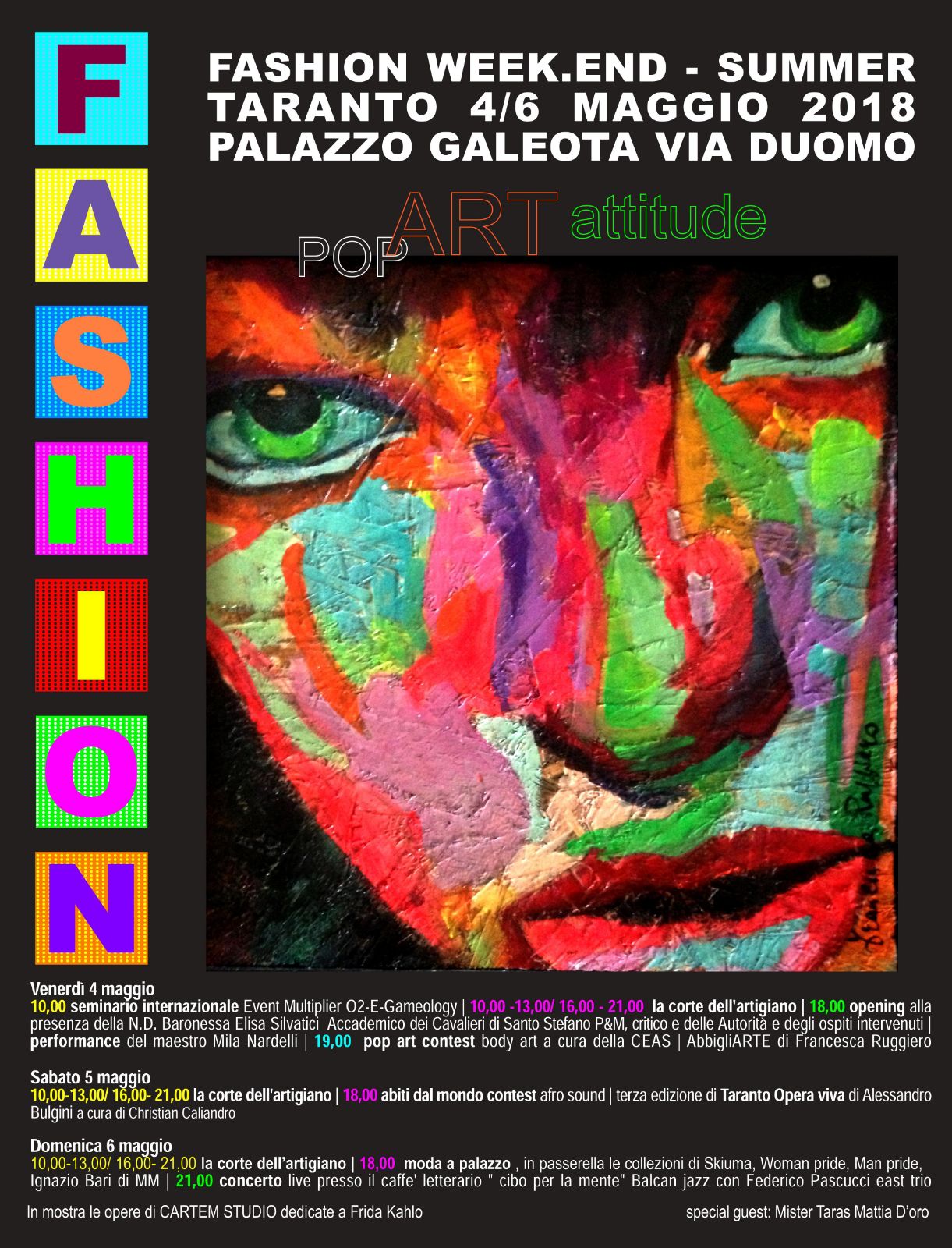 Taranto. DAL 4 AL 6 MAGGIO  V^ EDIZIONE DELLA FASHION WEEKEND – SUMMER