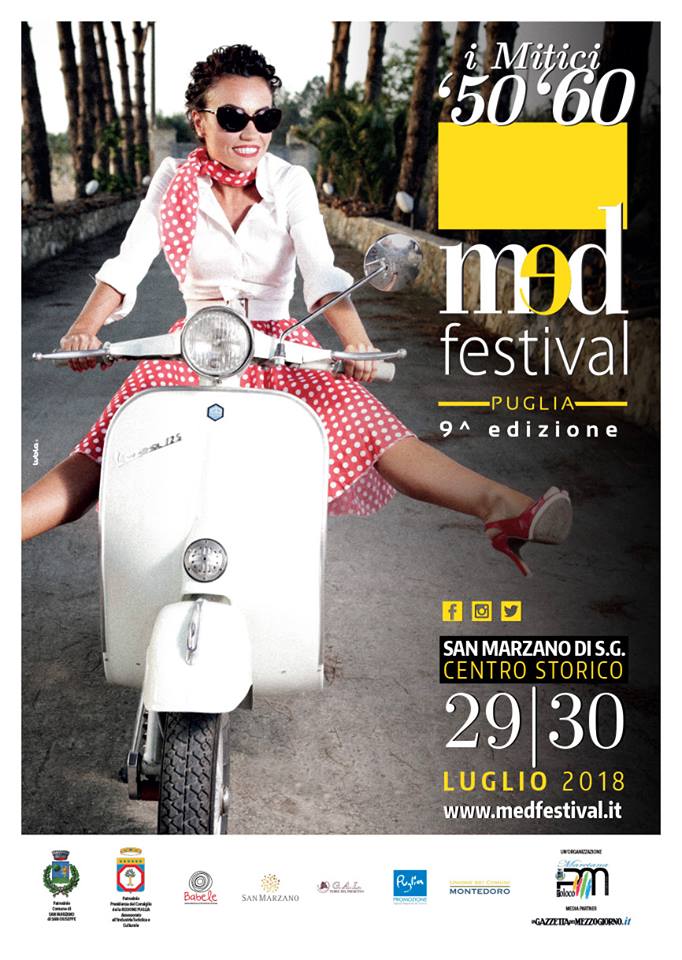 SAN MARZANO. “I mitici ’50 e ‘60”  per la 9° edizione  de il “MedFestival Puglia”