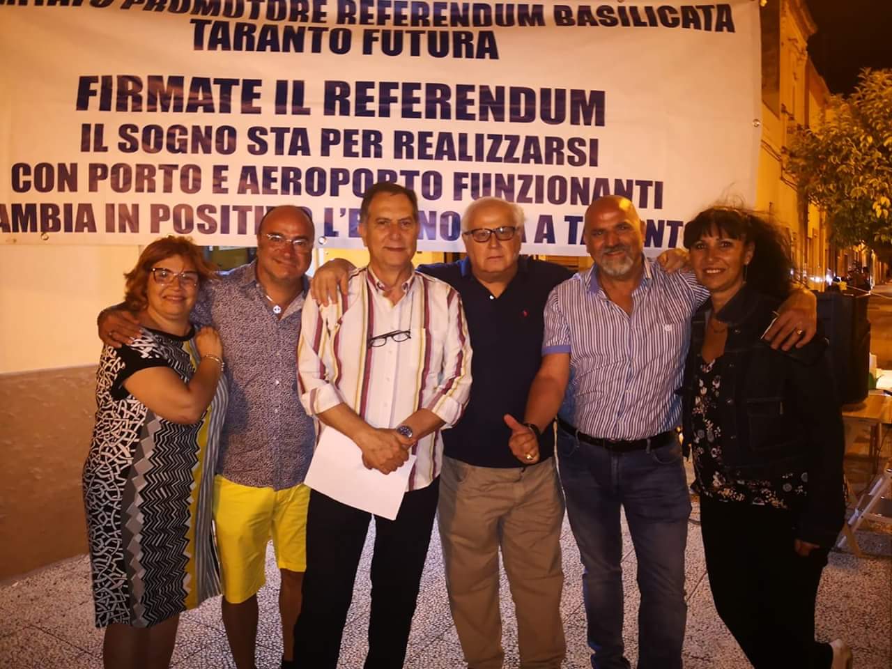 Referendum di annessione/aggregazione di Taranto e provincia nella Regione Basilicata – calendario raccolta firme