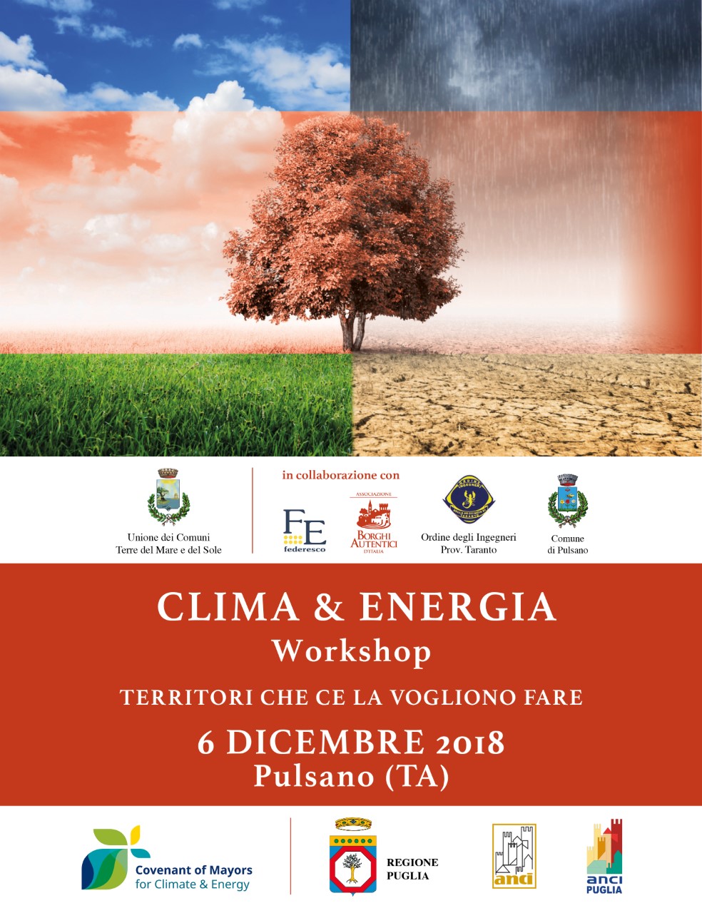 Clima e energia, workshop dell’Unione dei Comuni a Pulsano