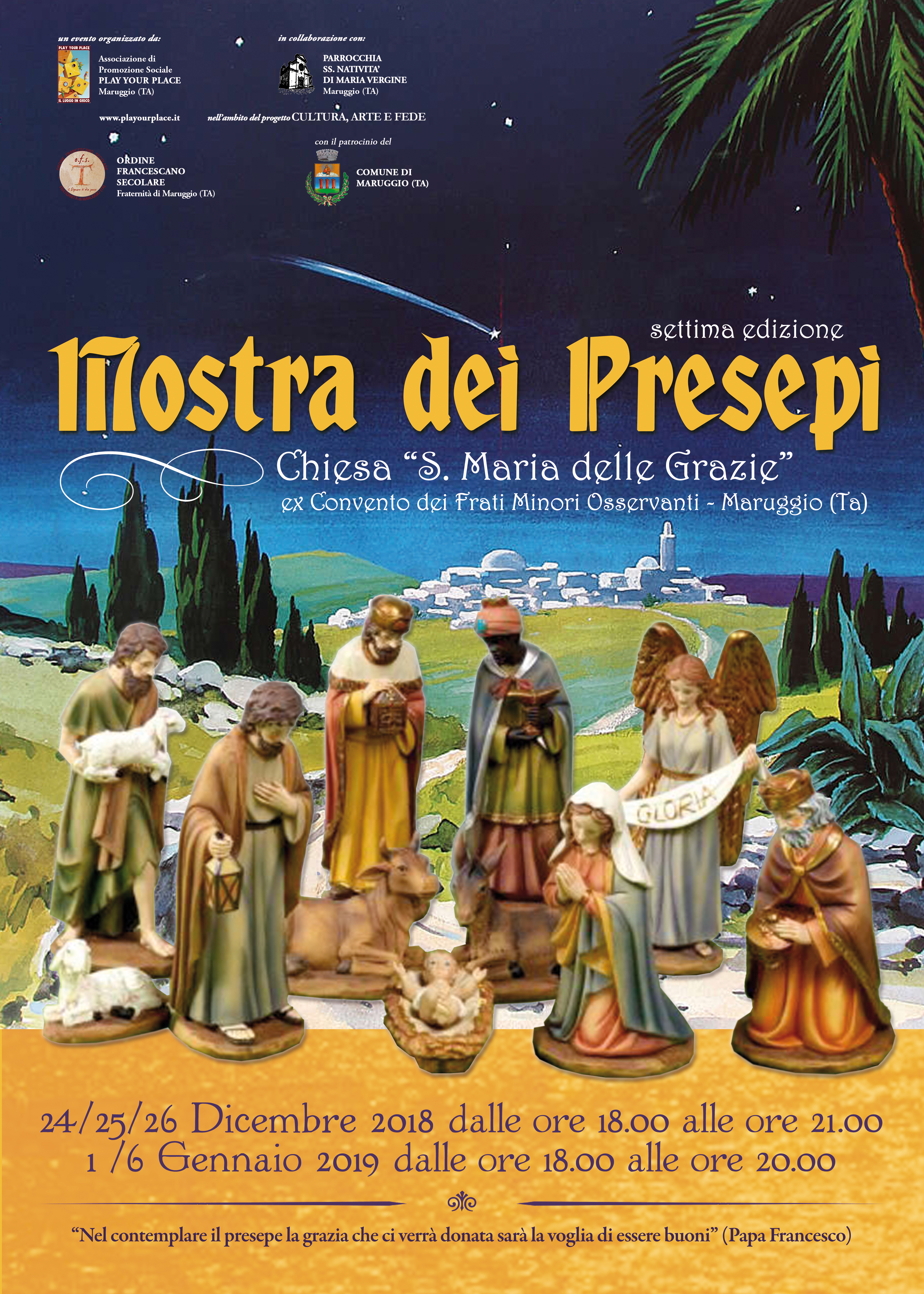 MARUGGIO. La “Mostra dei Presepi” amatoriali è ormai diventata un appuntamento immancabile, atteso da tutta la Comunità