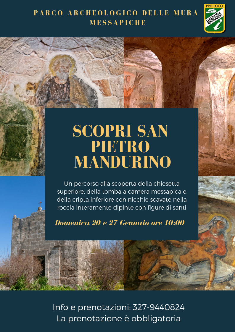 MANDURIA. Pro loco: “Alla scoperta della chiesetta di San Pietro Mandurino”