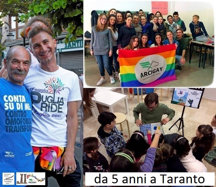 Workshop e torta al Mandela per i 5 anni di Arcigay a Taranto