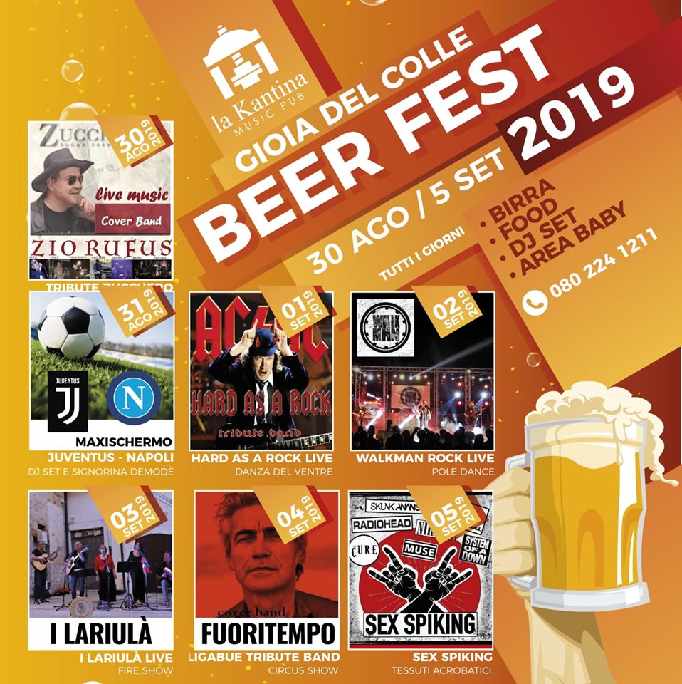 GIOIA DEL COLLE BEER FEST 2019. La prima Edizione della Festa della Birra alla Kantina