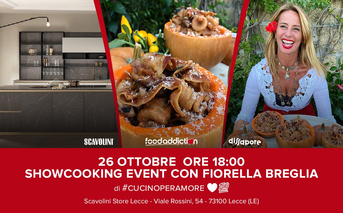 LECCE. Zucca e castagne: show-cooking gratuito d’autunno con la food artist Fiorella Breglia