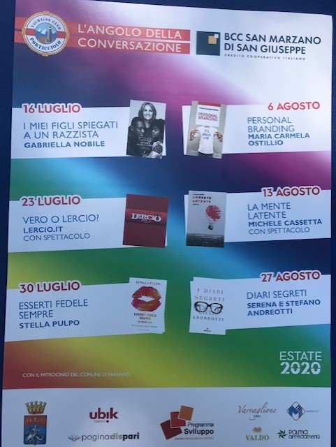 TARANTO. Presentata allo Yachting Club l’edizione 2020 de “L’Angolo della Conversazione”
