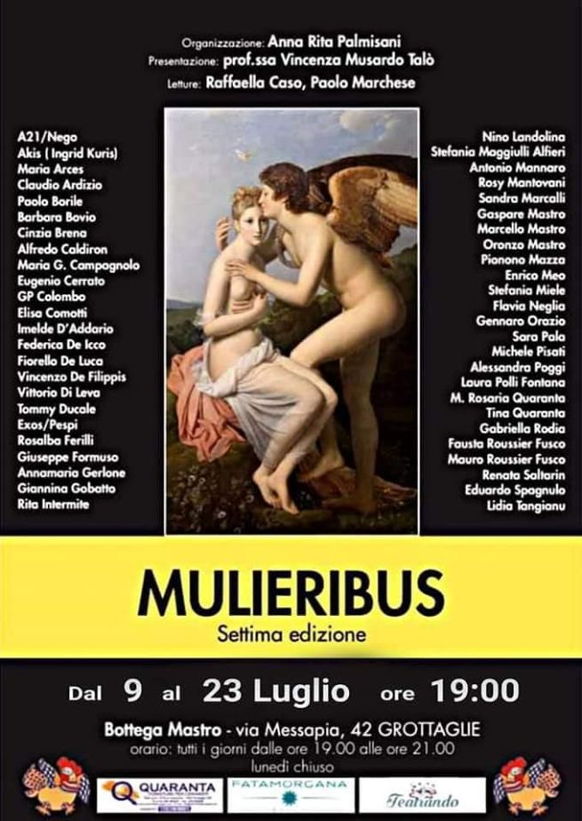 GROTTAGLIE. Inaugurazione della VII edizione della mostra d’arte dedicata alle donne “MULIERIBUS”
