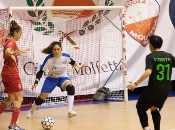 WOMAN FUTSAL CLUB GROTTAGLIE. L’intervento del portiere Francesca Trumino