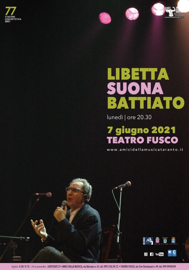 TARANTO. Libetta suona Battiato