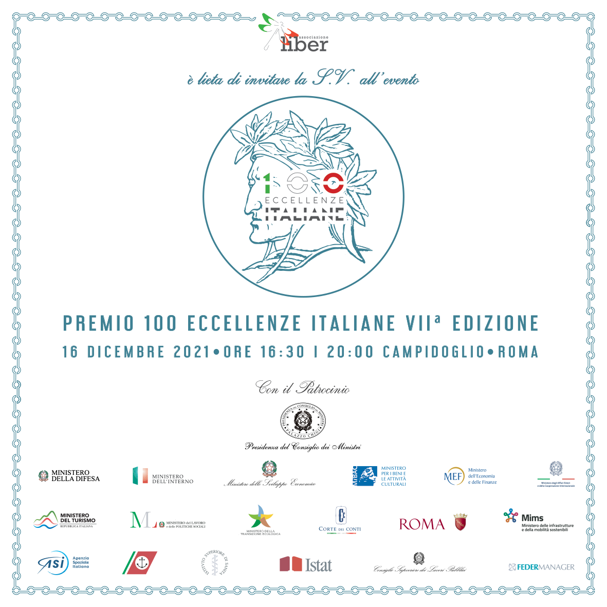 Premio 100 Eccellenze Italiane. VII^ EDIZIONE