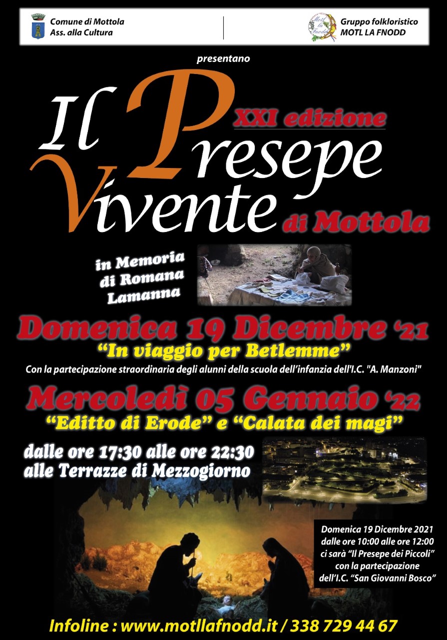 Torna il Presepe vivente di Mottola