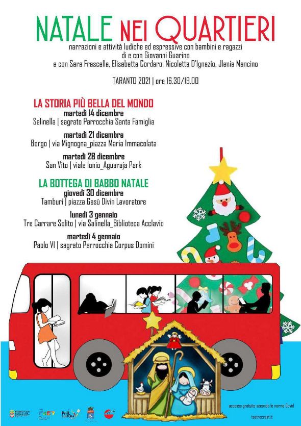 TARANTO. Natale nei quartieri. Narrazioni e attività ludiche ed espressive con bambini e ragazzi