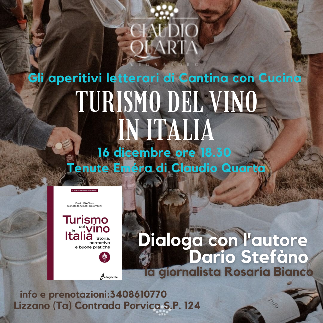 Turismo del Vino in Italia, se ne discute a Lizzano con il senatore Dario Stefàno