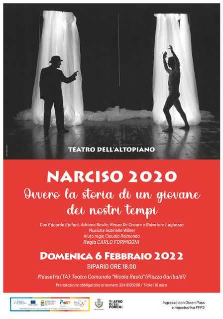 Massafra. “NARCISO 2020” domenica 6 febbraio al Teatro Comunale