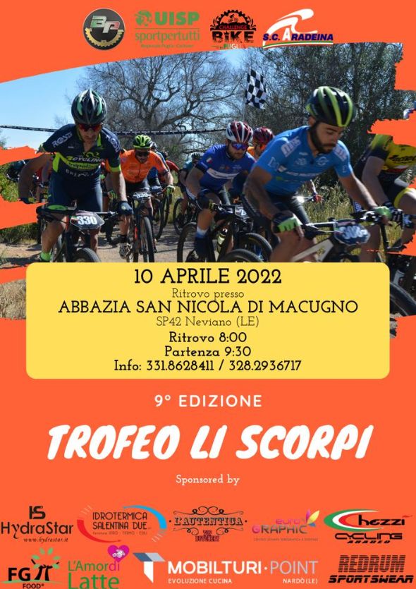 Bicinpuglia 2022, domenica a Neviano c’è il Trofeo “Li Scorpi”
