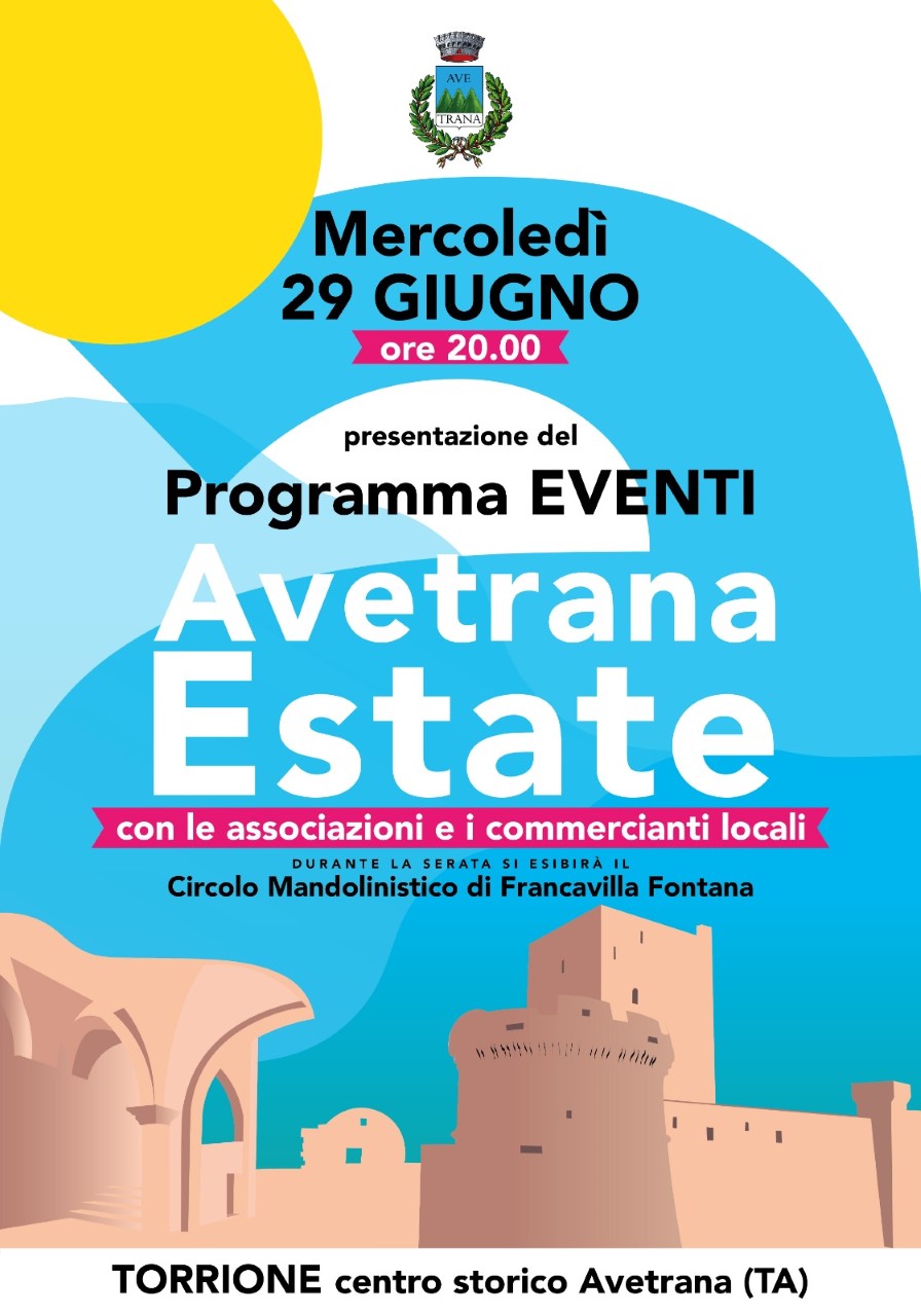 Presentazione Programma eventi “Avetrana Estate”