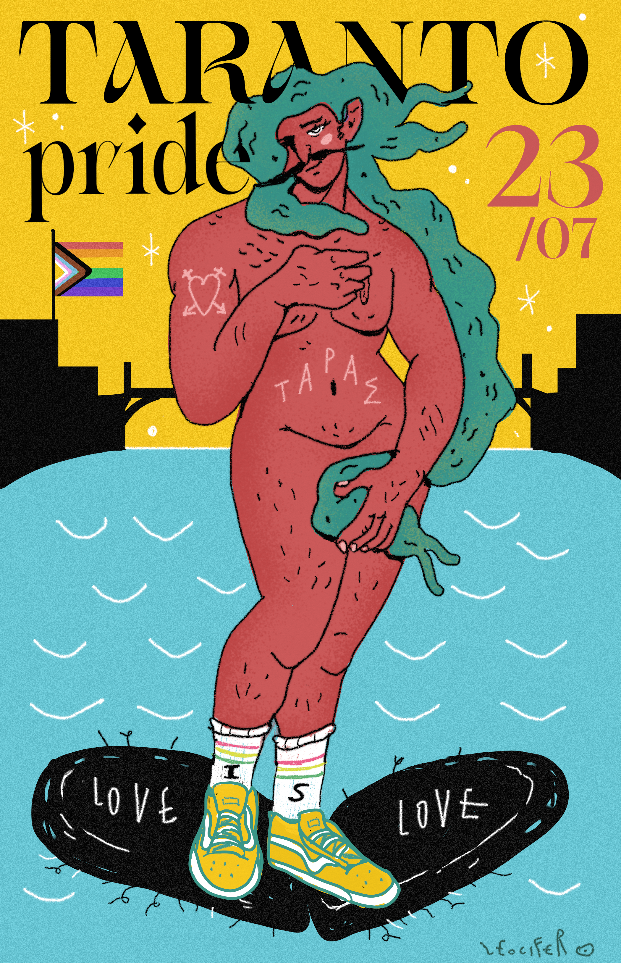 È iniziato il countdown del Taranto Pride, la cui parata attraversa la città di Taranto sabato 23 luglio