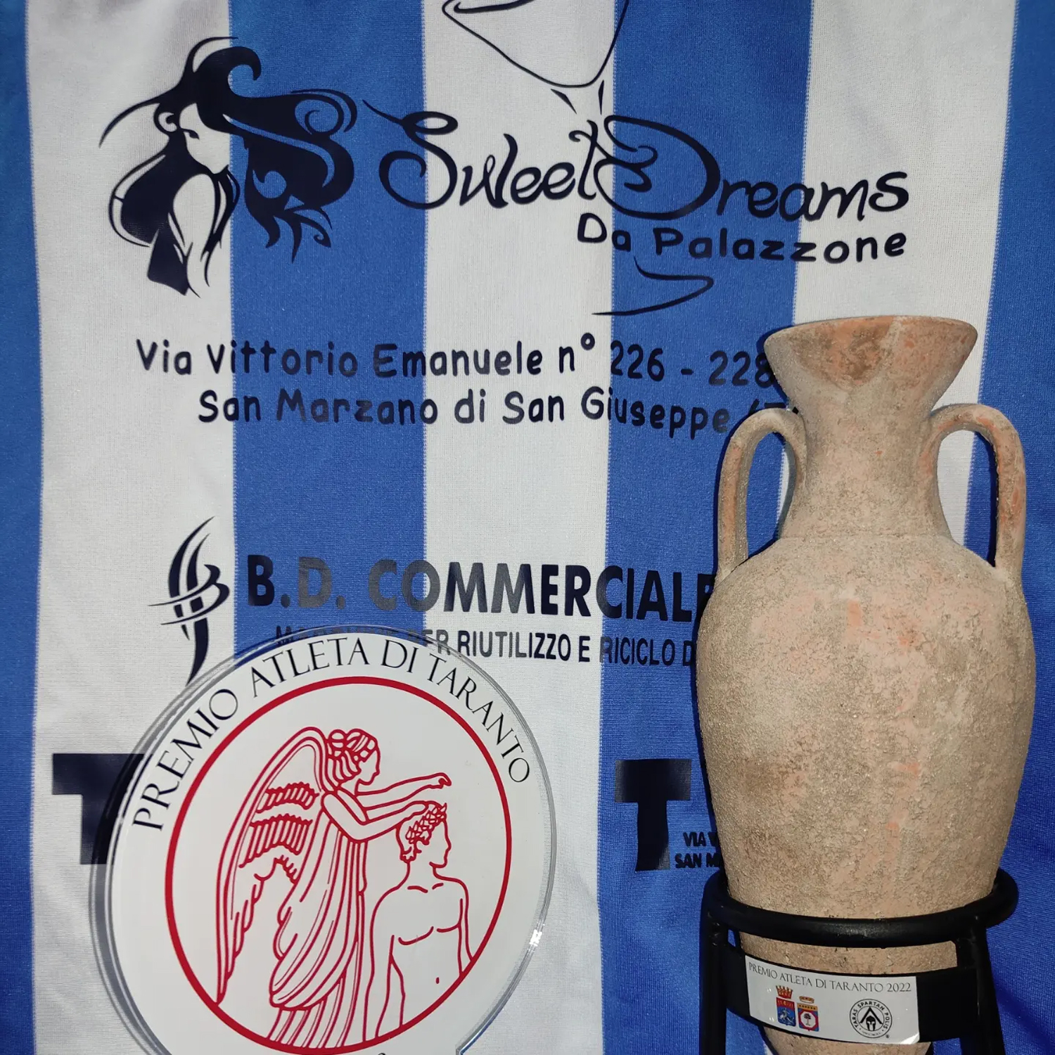 La WFC GROTTAGLIE riceve i premi “Atleta di Taranto” premiata Società e mister Bommino