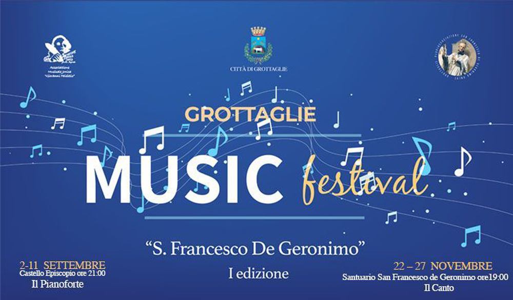 Music Festival  “San Francesco De Geronimo” a  Grottaglie a partire dal  2 settembre  fino  a fine novembre