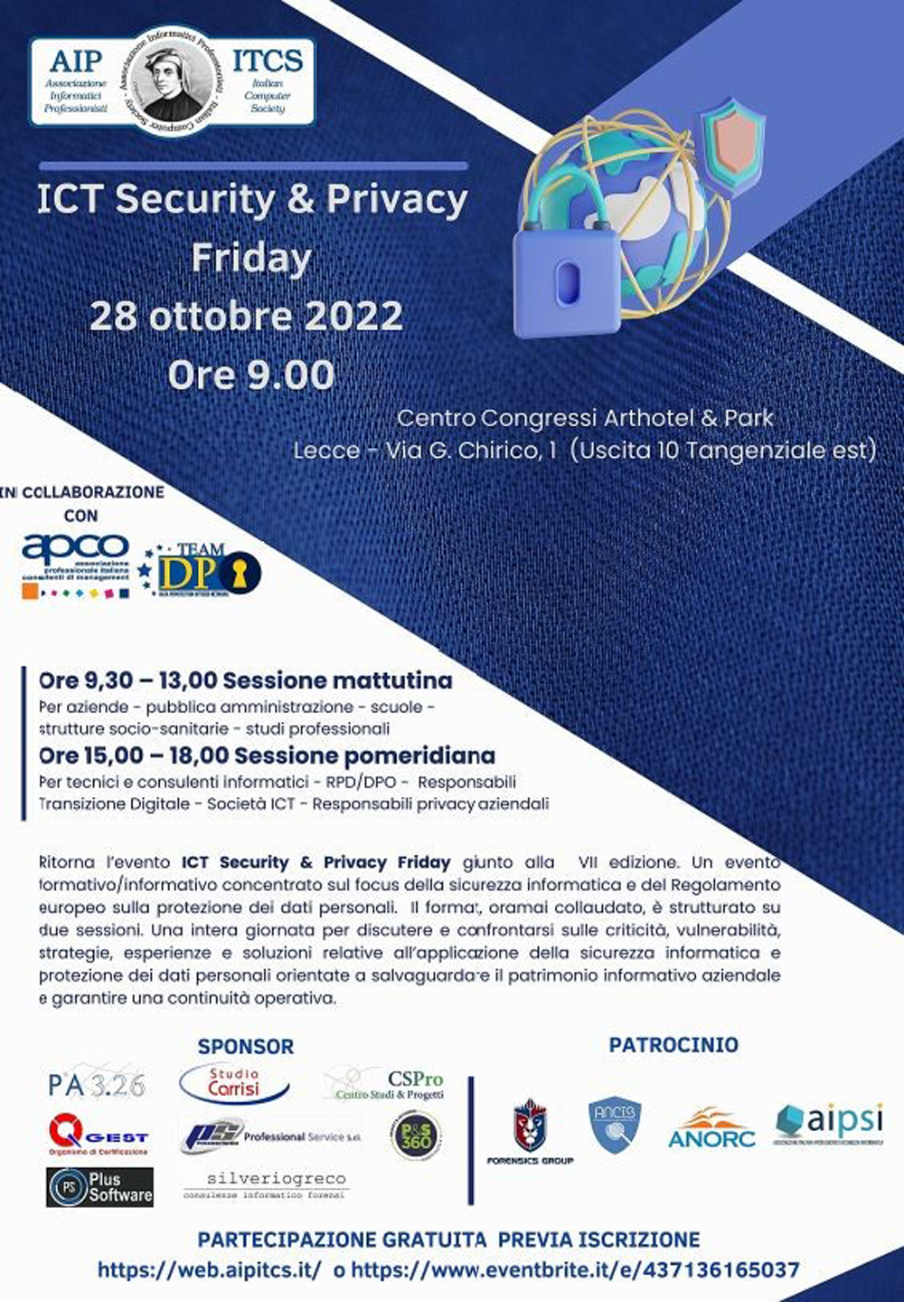 Sicurezza informatica e Privacy: evento formativo/informativo a Lecce