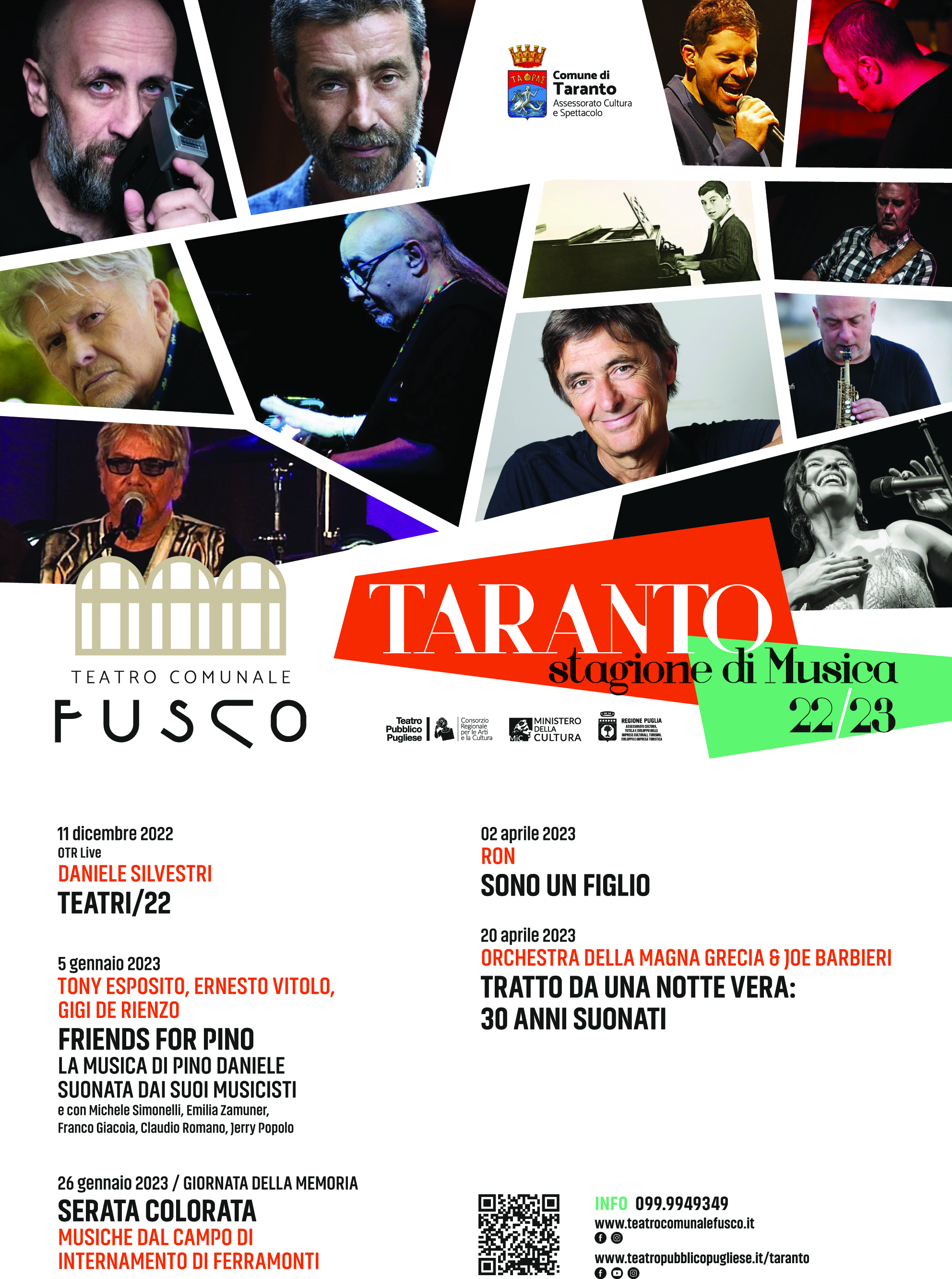 TARANTO. Teatro Fusco. Stagione di Musica 2022/23. Presentata la stagione musicale