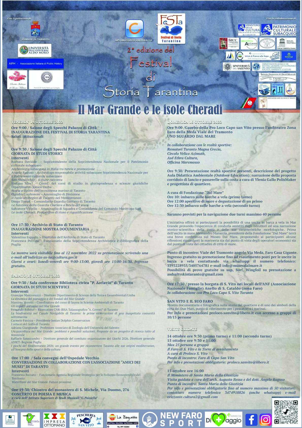 Il Mar Grande e le isole Cheradi. 2° edizione del Festival di storia tarantina