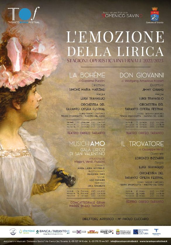 Taranto Opera Festival – L’emozione della lirica. Stagione invernale 2022-2023