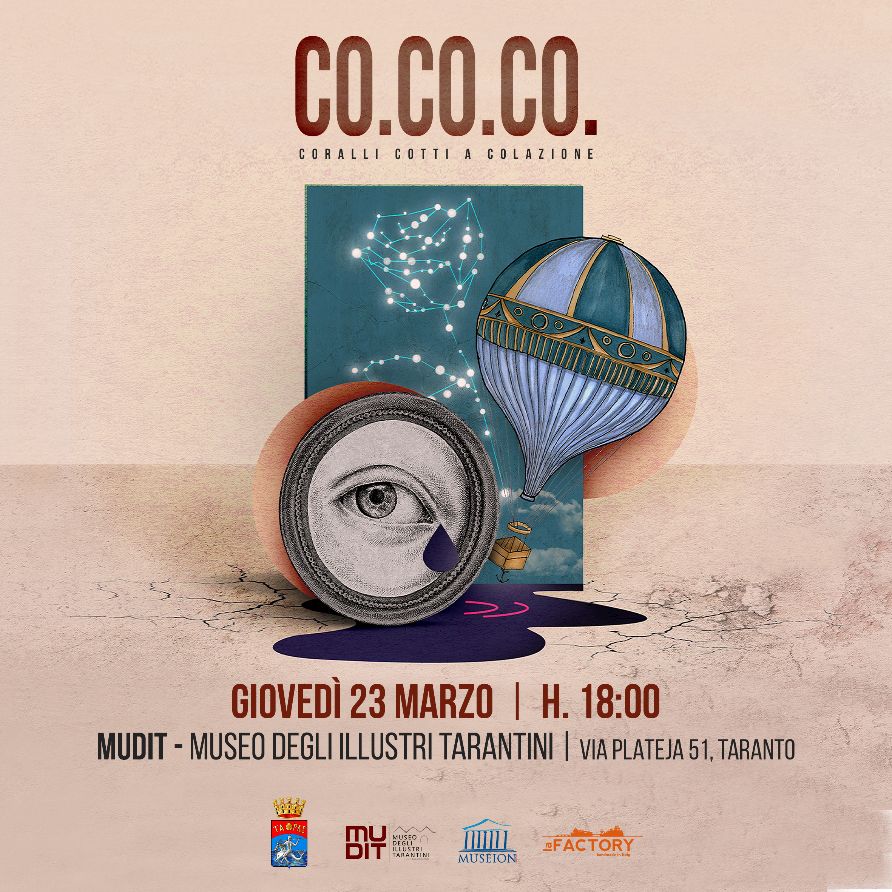 TARANTO. “CO.CO.CO”. Coralli Cotti a Colazione di Giorgio Consoli. Talk e percorso multimediale